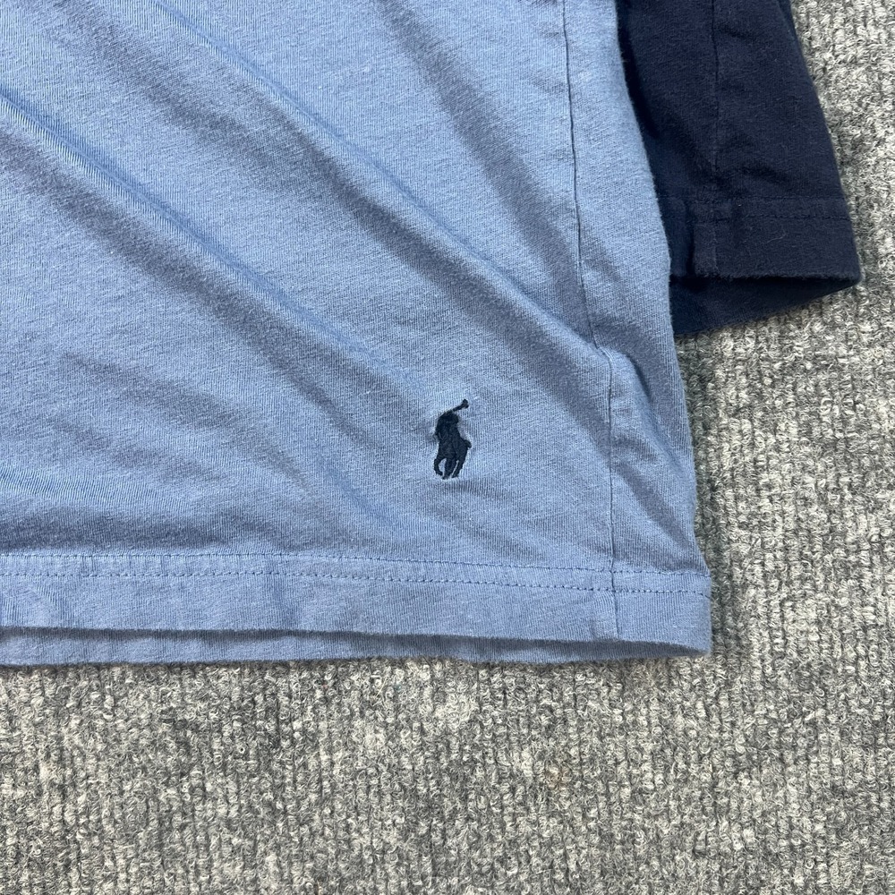 Polo Ralph Lauren T Shirt Boys Medium Blue Slim Fit Short Sleeve Cotton Lot Of 2 - Picture 11 of 11